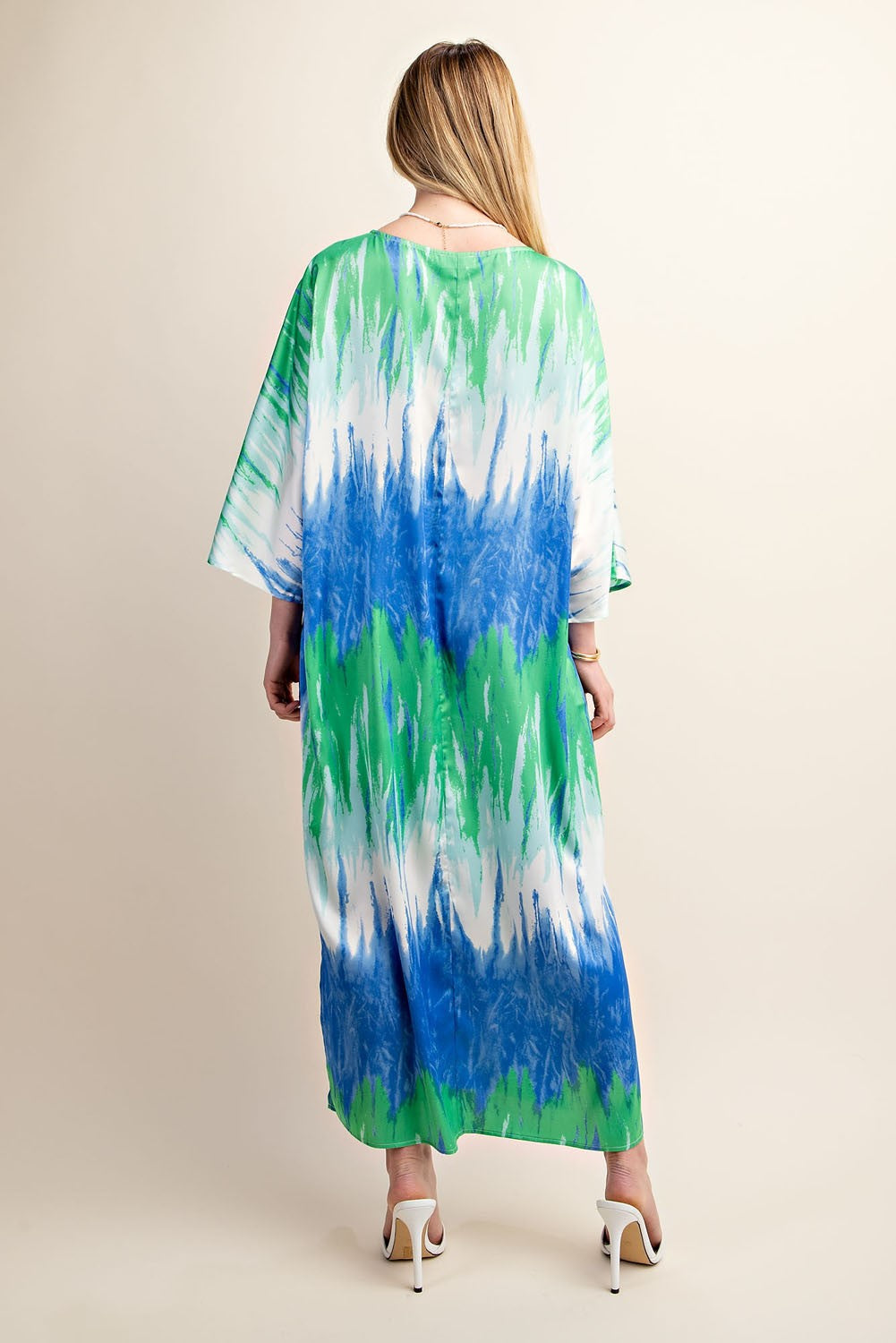 FINAL SALE Oversized Print Pullover Dress