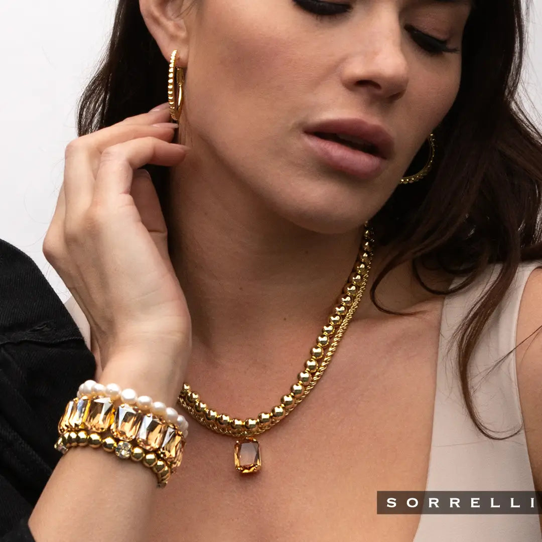 Sorrelli Four Crystal Stretch Bracelet