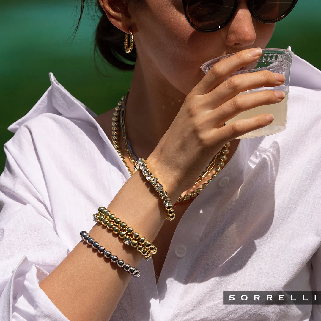 Sorrelli Zola Stretch Bracelet - Bare Metallic/Palladium