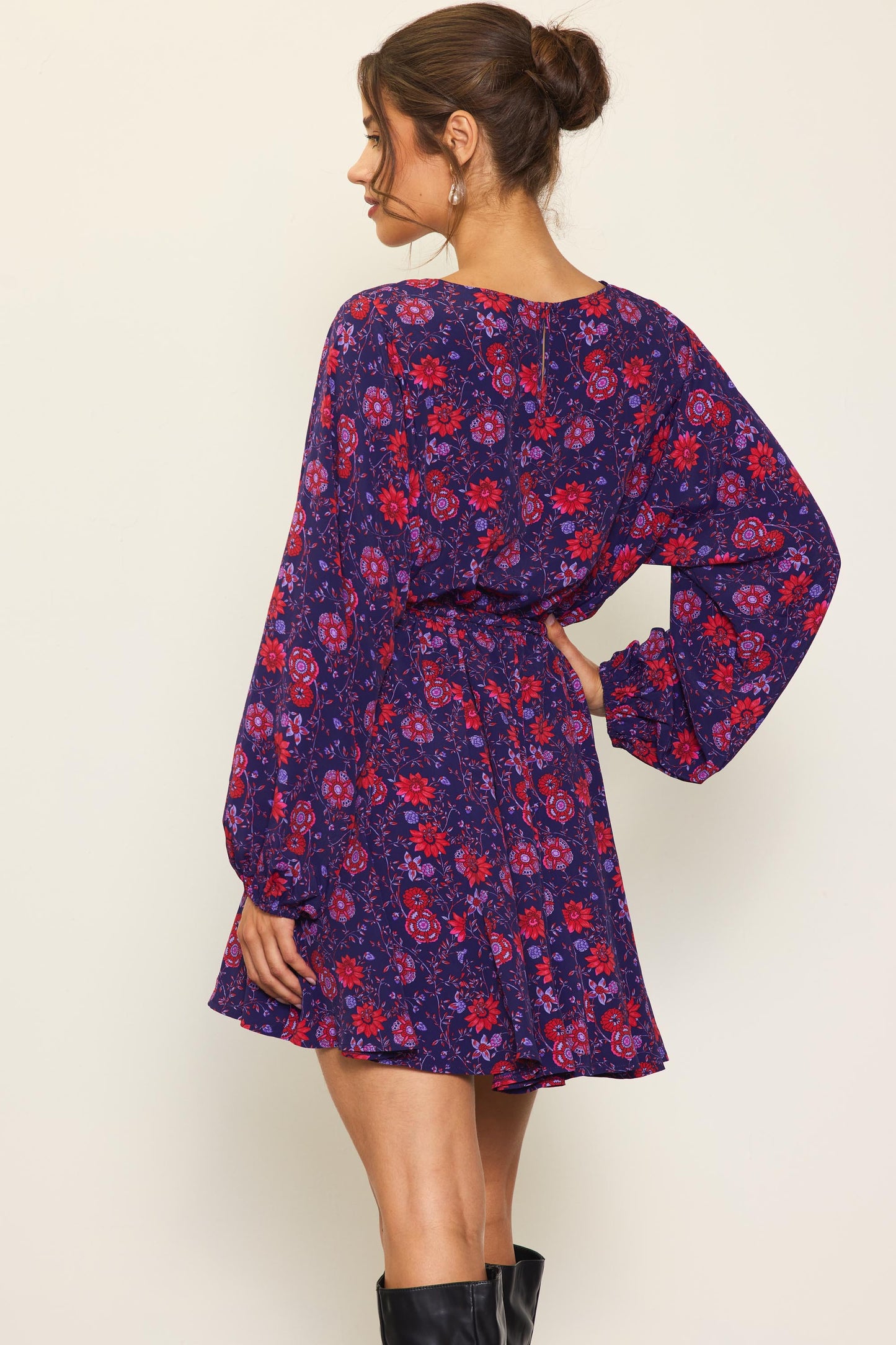 Floral Printed Mini Dress