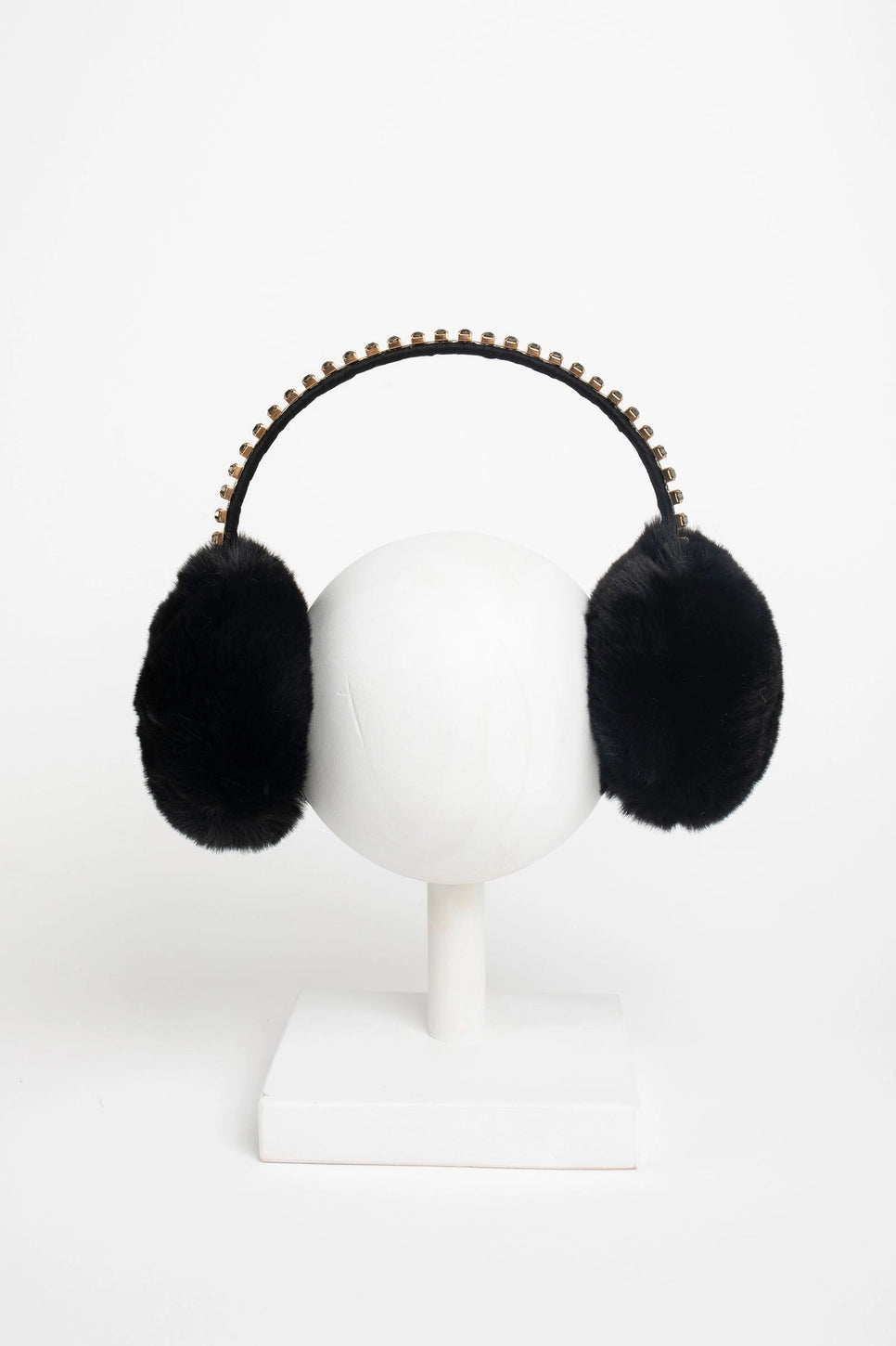 Noel Crystal Earmuff - Black
