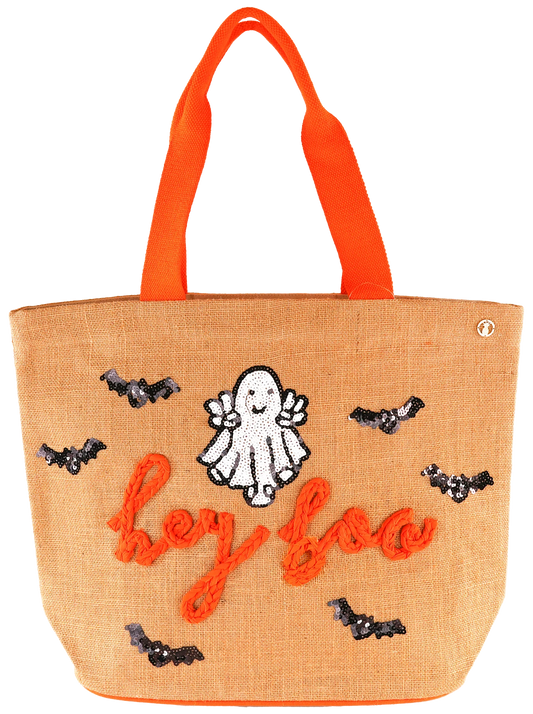 Simply Southern Hey Boo Ghost Tote