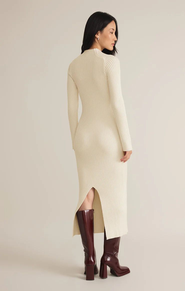 FINAL SALE Kass Mock Neck Sweater Midi Dress - Seasalt