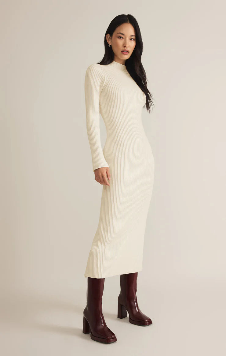 FINAL SALE Kass Mock Neck Sweater Midi Dress - Seasalt