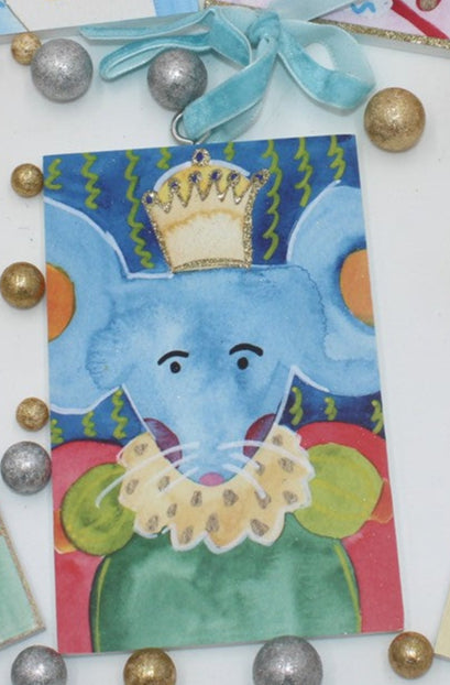 Glitter Wooden Nutcracker Ornaments