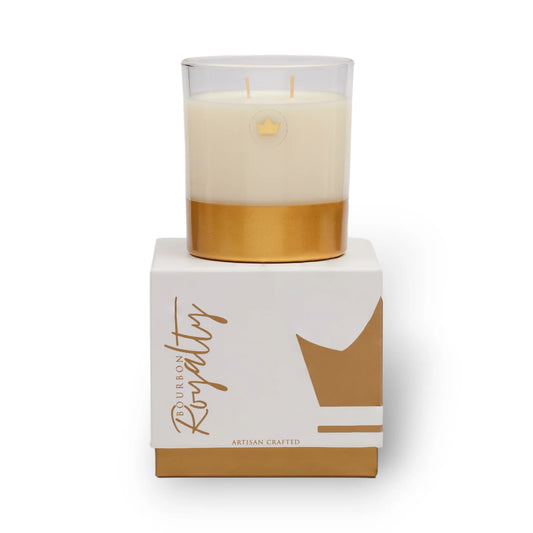 Bourbon Royalty 14oz Boxed Glass Candle - Joie De Vivre
