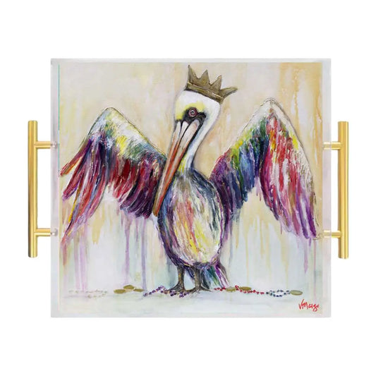 “Carnival King” Acrylic Serving Tray