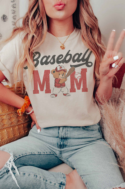 FINAL SALE Baseball Mom Graphic Tee