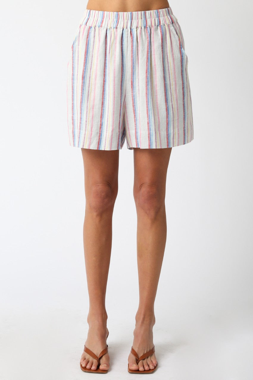 Flora Stripe Shorts