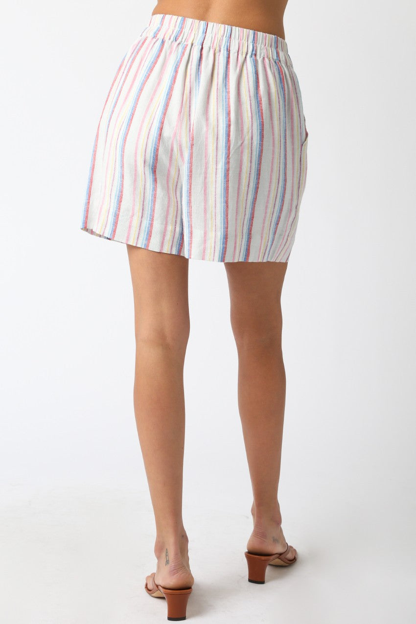Flora Stripe Shorts
