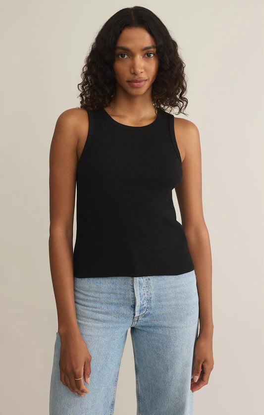 FINAL SALE Z Supply Hadley Rib Tank - Black