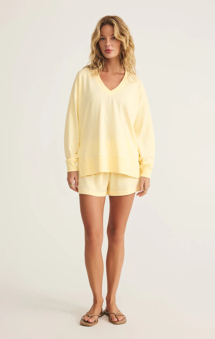Modern V-Neck Weekender - Mellow Yellow