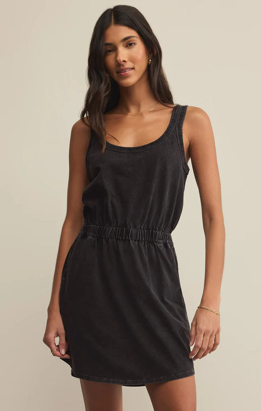 Z Supply Keegan Jersey Mini Dress - Black