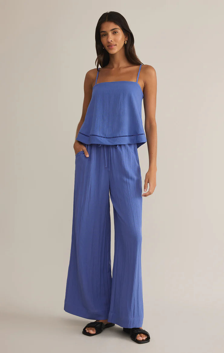 Soleil Textured Pant - Riviera