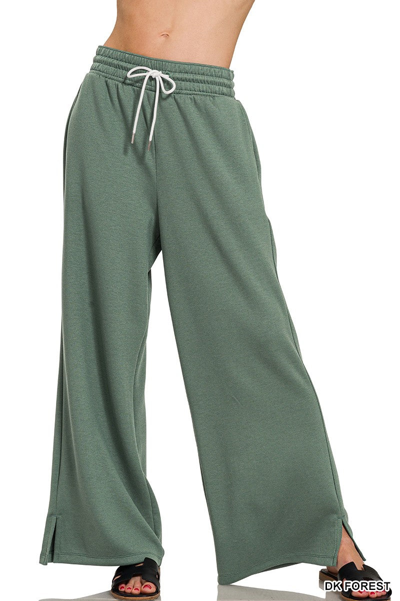 Scuba Drawstring Pants - Dark Forest