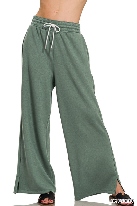 Scuba Drawstring Pants - Dark Forest