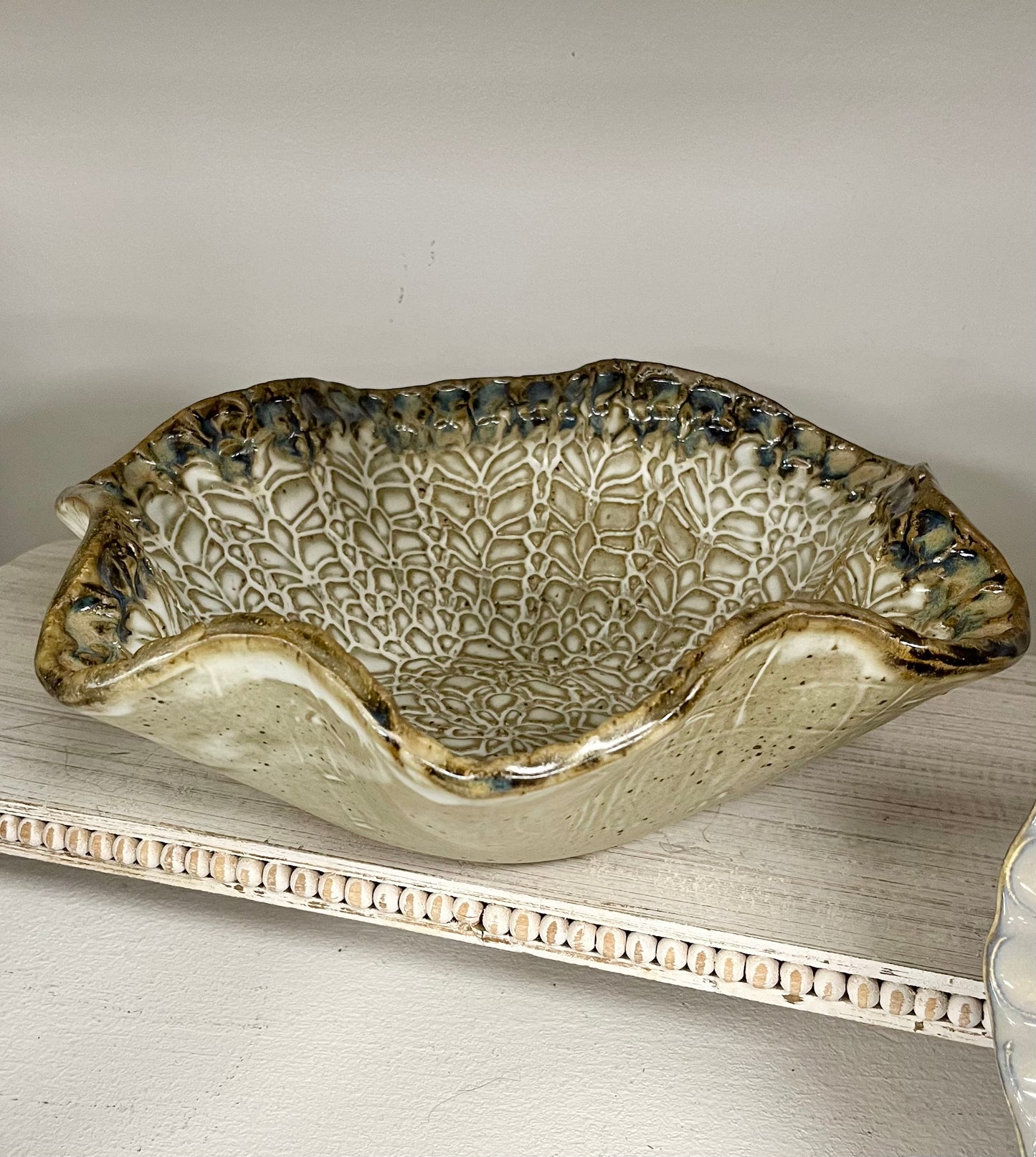 FP Large Star Bowl in Ivory Linen