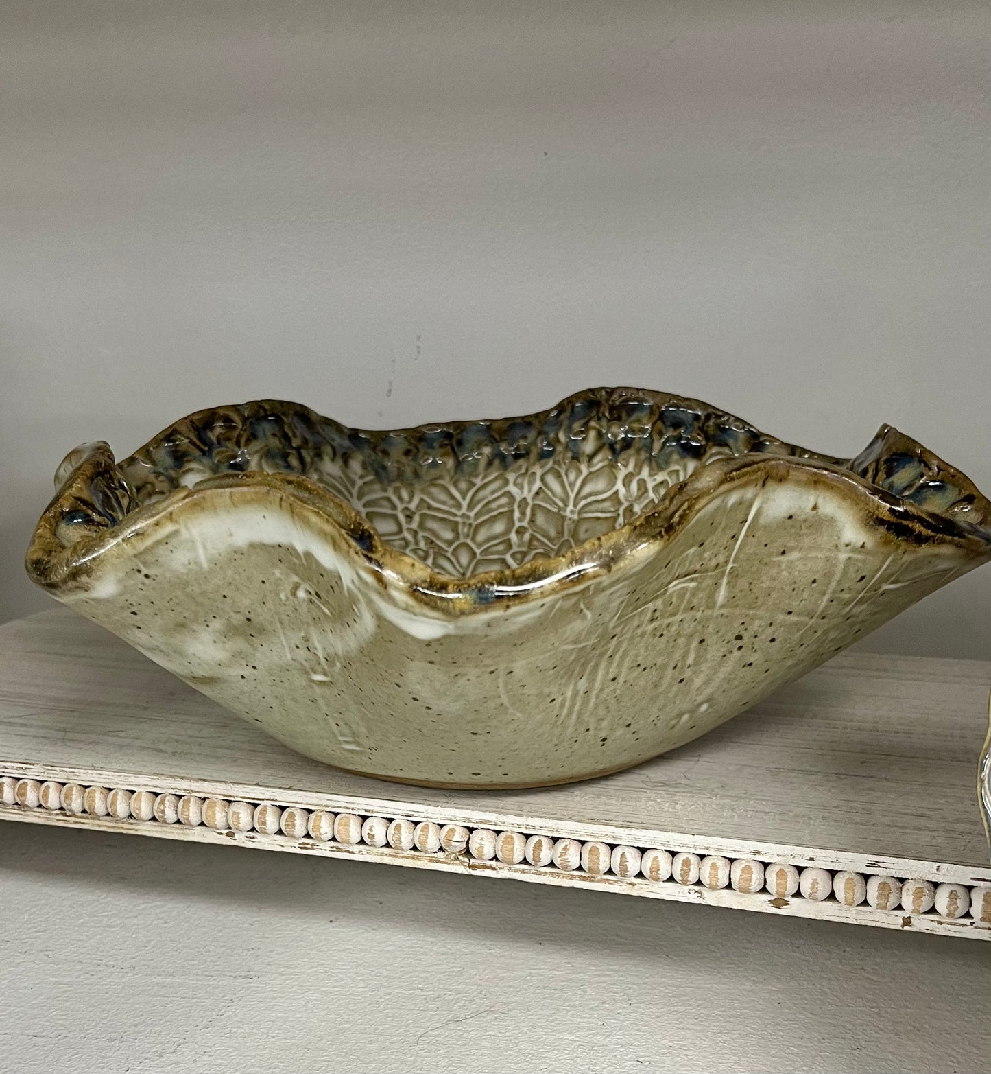 FP Large Star Bowl in Ivory Linen