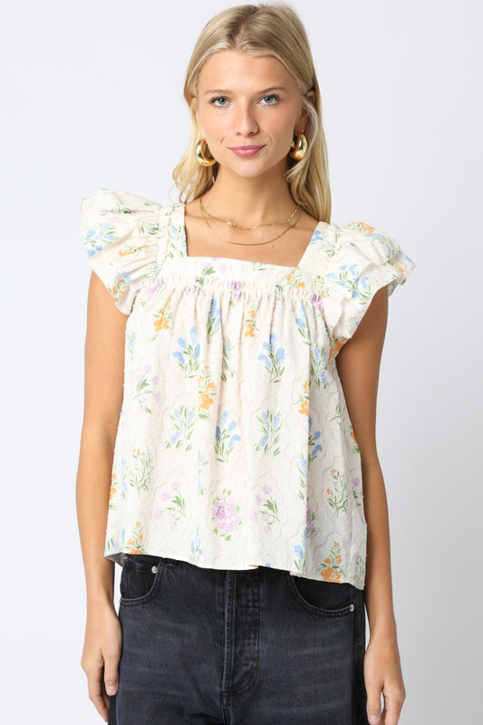 Mindy Floral Top