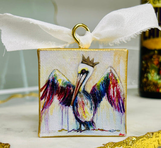 “Carnival King” Mini Canvas Ornament