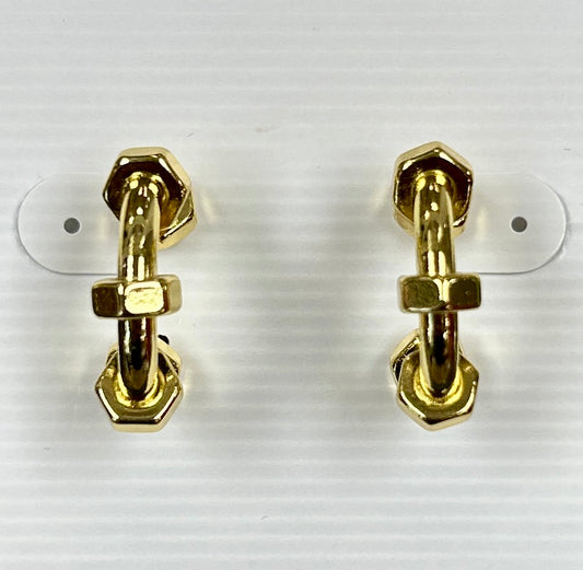 Bolt Hoop Earrings