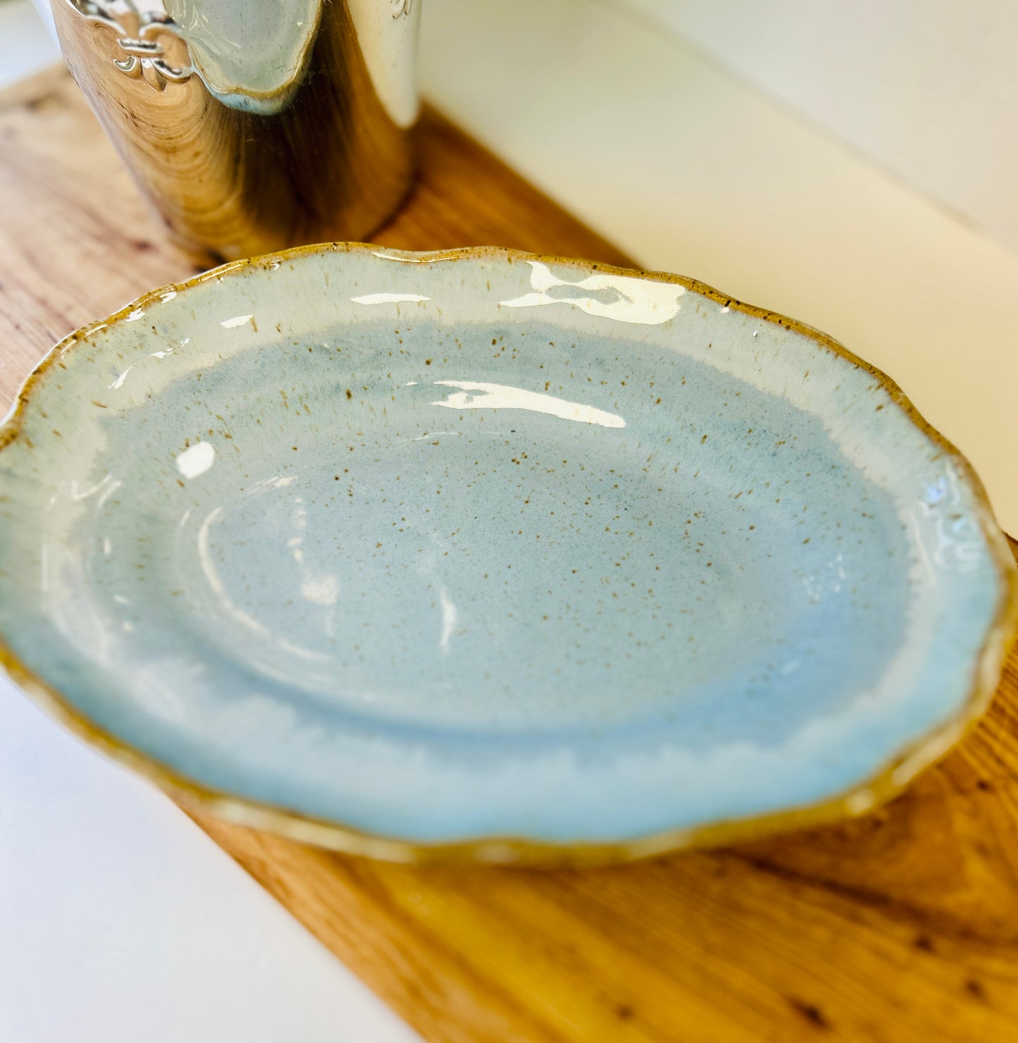 Etta B Small Oval Platter-Wisteria