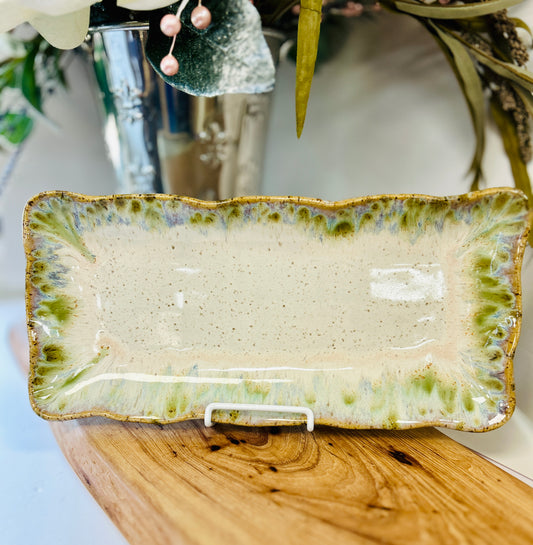 Etta B Appetizer Tray- Botanical
