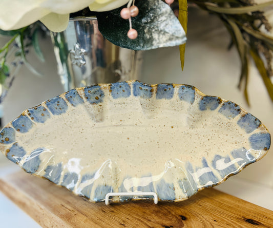 Etta B Leaf Tray-Blue Willow