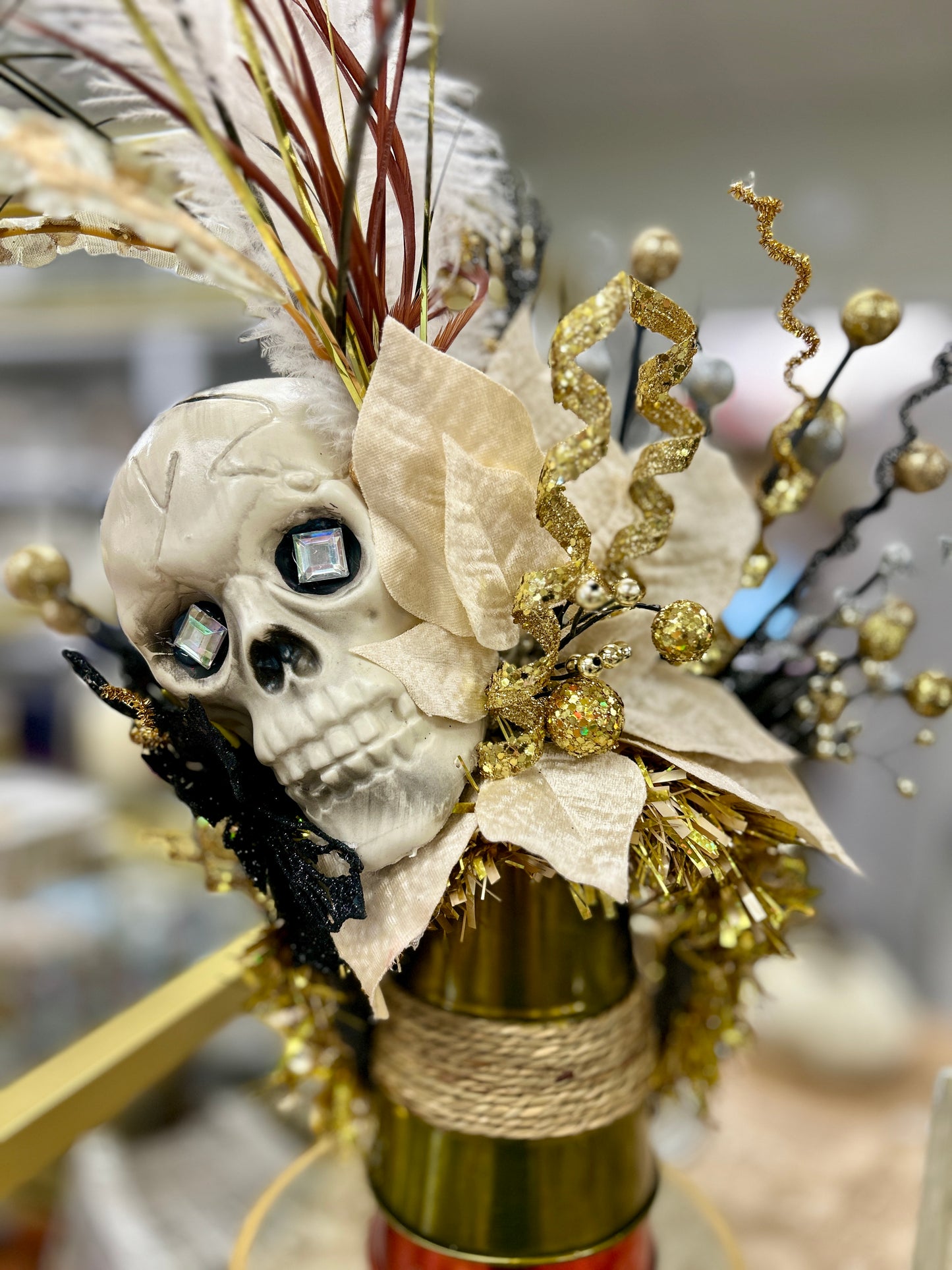 Cheetah Inspired Skull Halo Headband