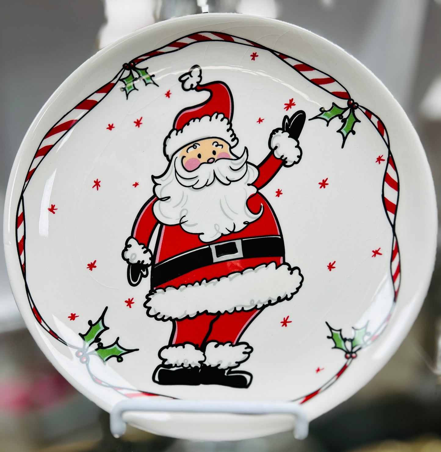 Holiday Jollies Santa Dish