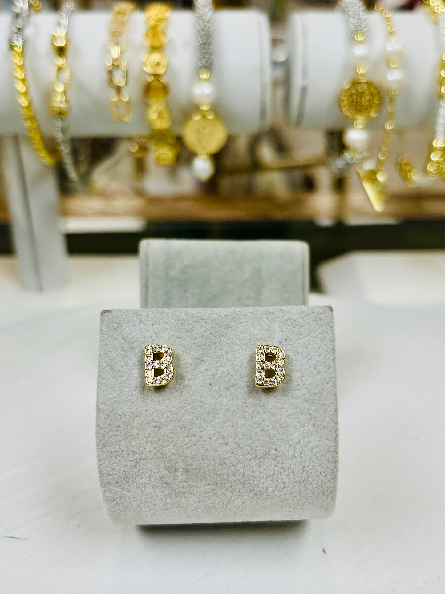 Cushion Initial Studs-A, B, H, J, K, L, M, R, S