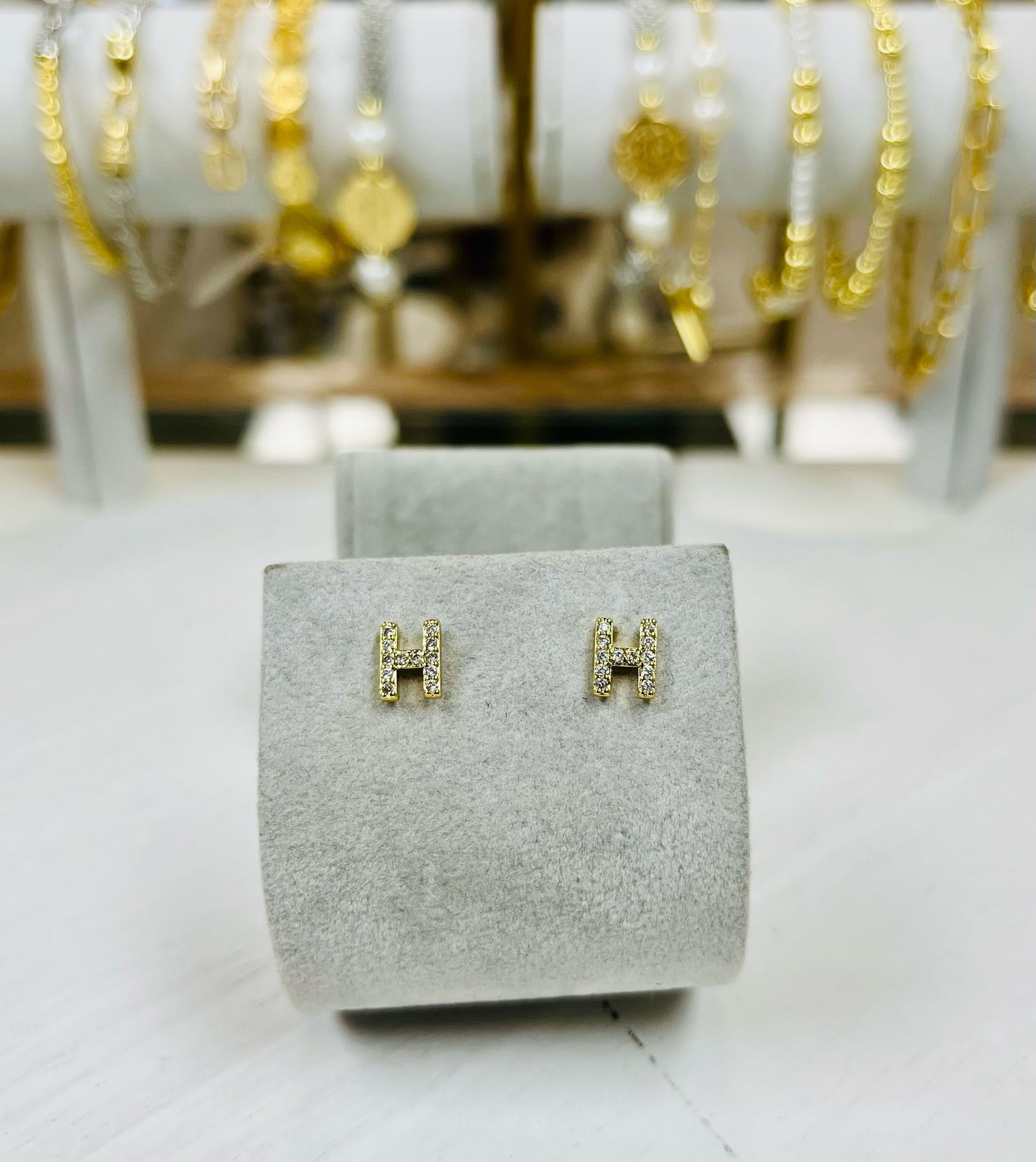 Cushion Initial Studs-A, B, H, J, K, L, M, R, S