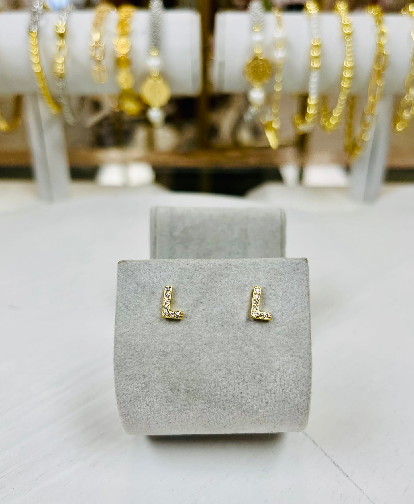 Cushion Initial Studs-A, B, H, J, K, L, M, R, S