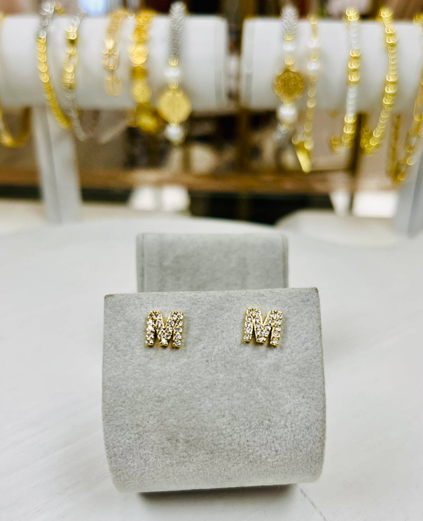 Cushion Initial Studs-A, B, H, J, K, L, M, R, S
