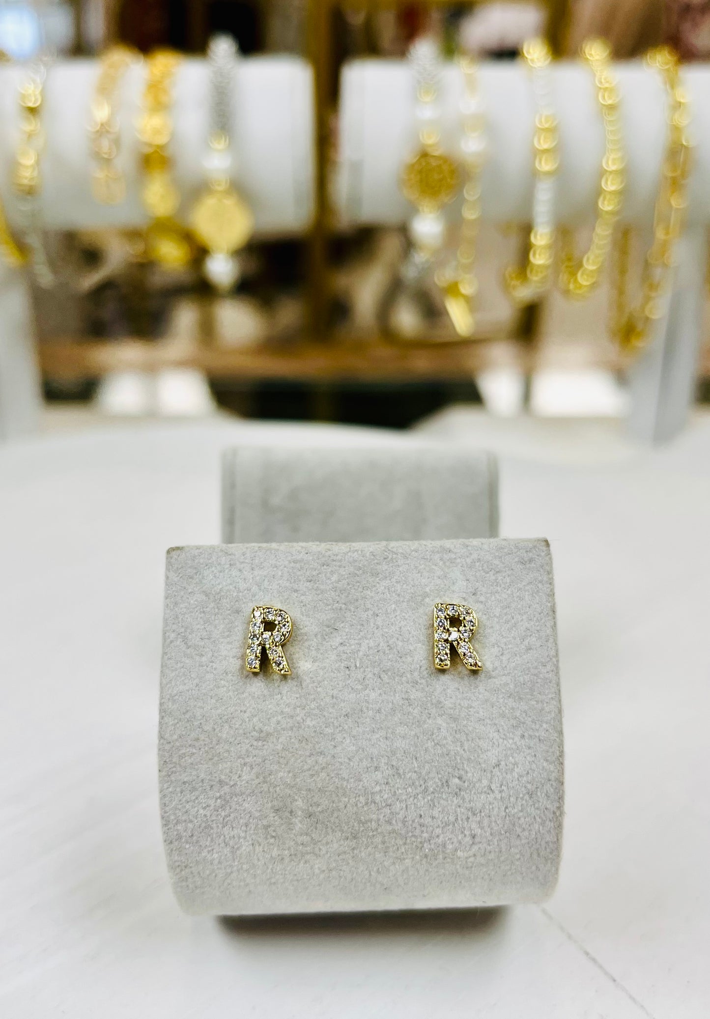 Cushion Initial Studs-A, B, H, J, K, L, M, R, S