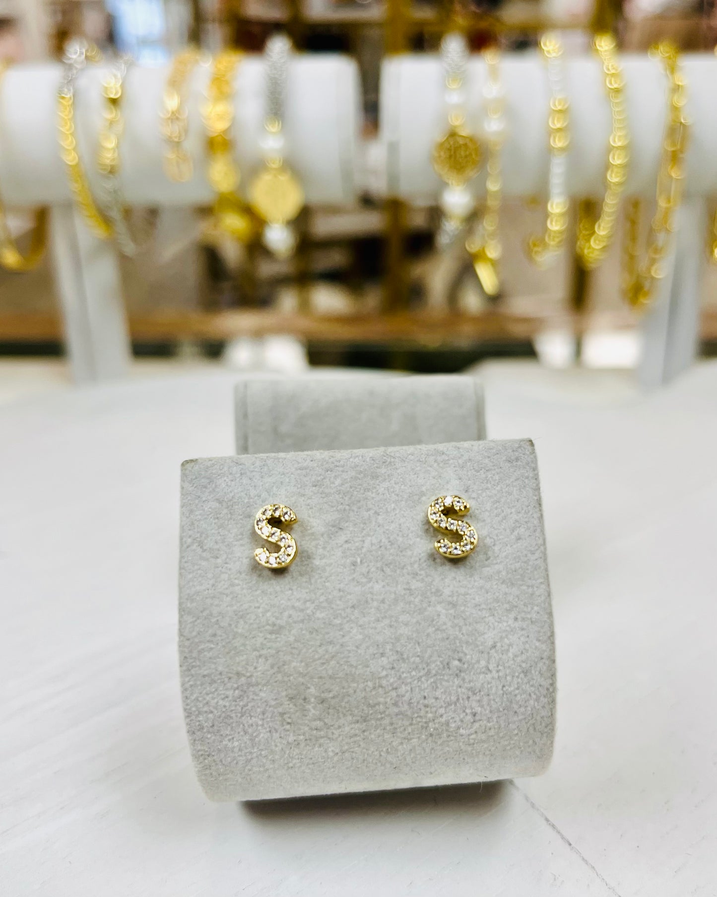 Cushion Initial Studs-A, B, H, J, K, L, M, R, S