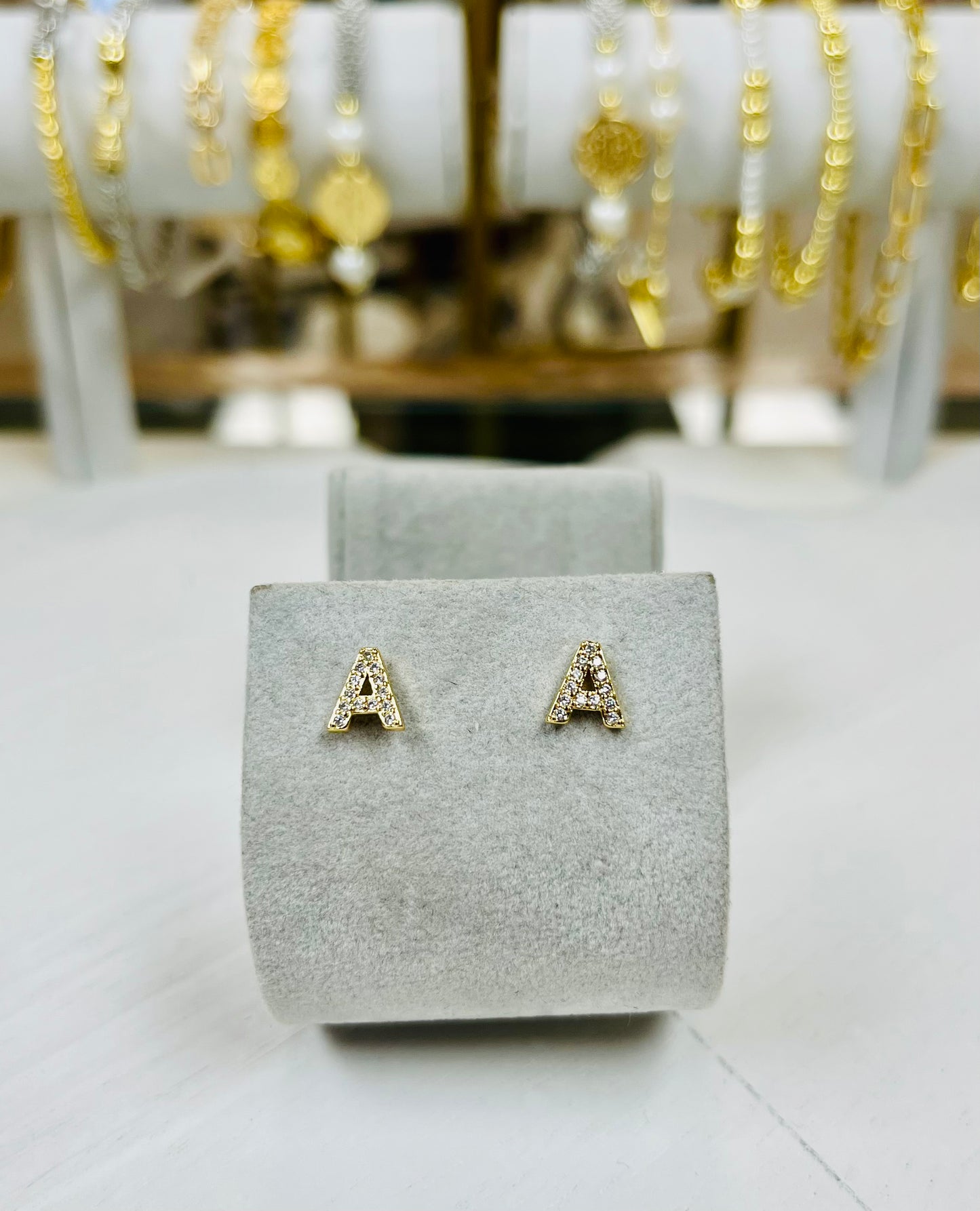 Cushion Initial Studs-A, B, H, J, K, L, M, R, S