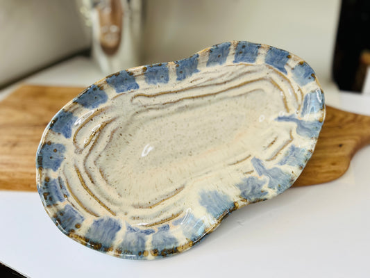 Etta B Organic Candy Dish-Blue Willow