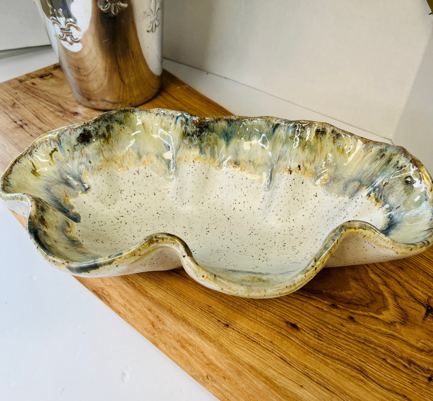 Etta B Flutter Dish-Magnolia