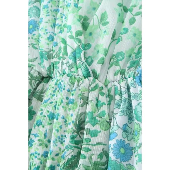 FINAL SALE Floral Long Sleeve Romper