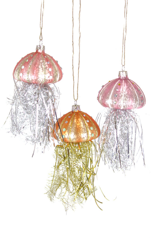 Tinsel Jellyfish Ornament