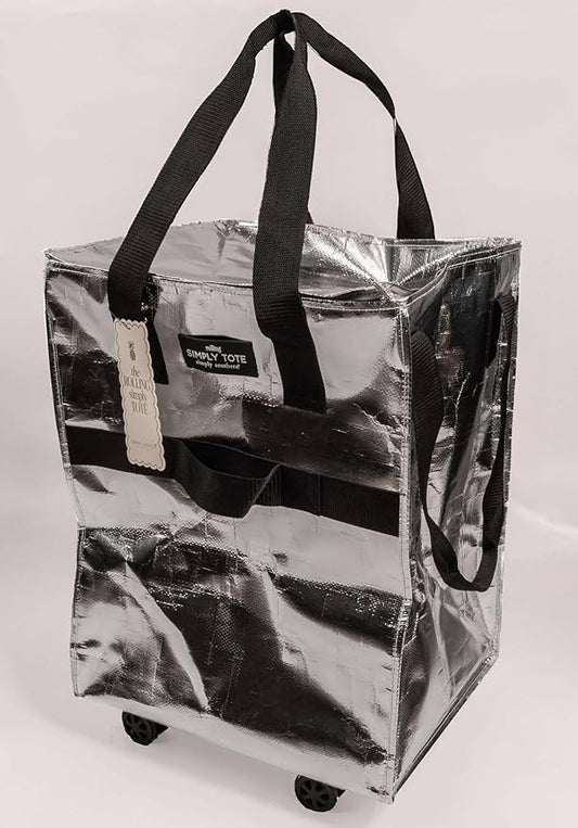 Simply Southern Rolling Tote-Silver