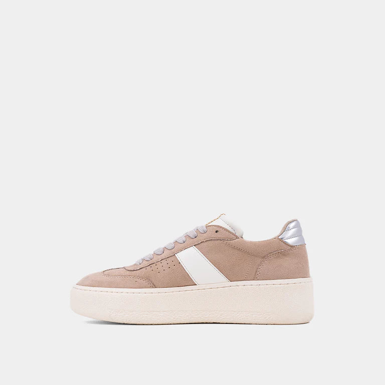 Stacey Suede Sneaker- Soft Beige