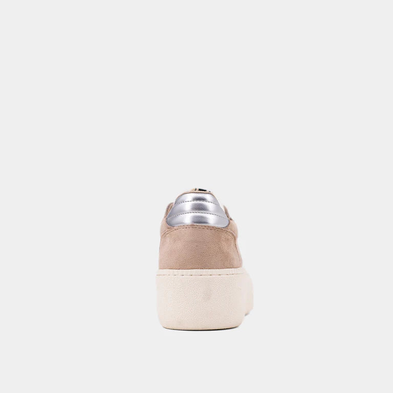 Stacey Suede Sneaker- Soft Beige