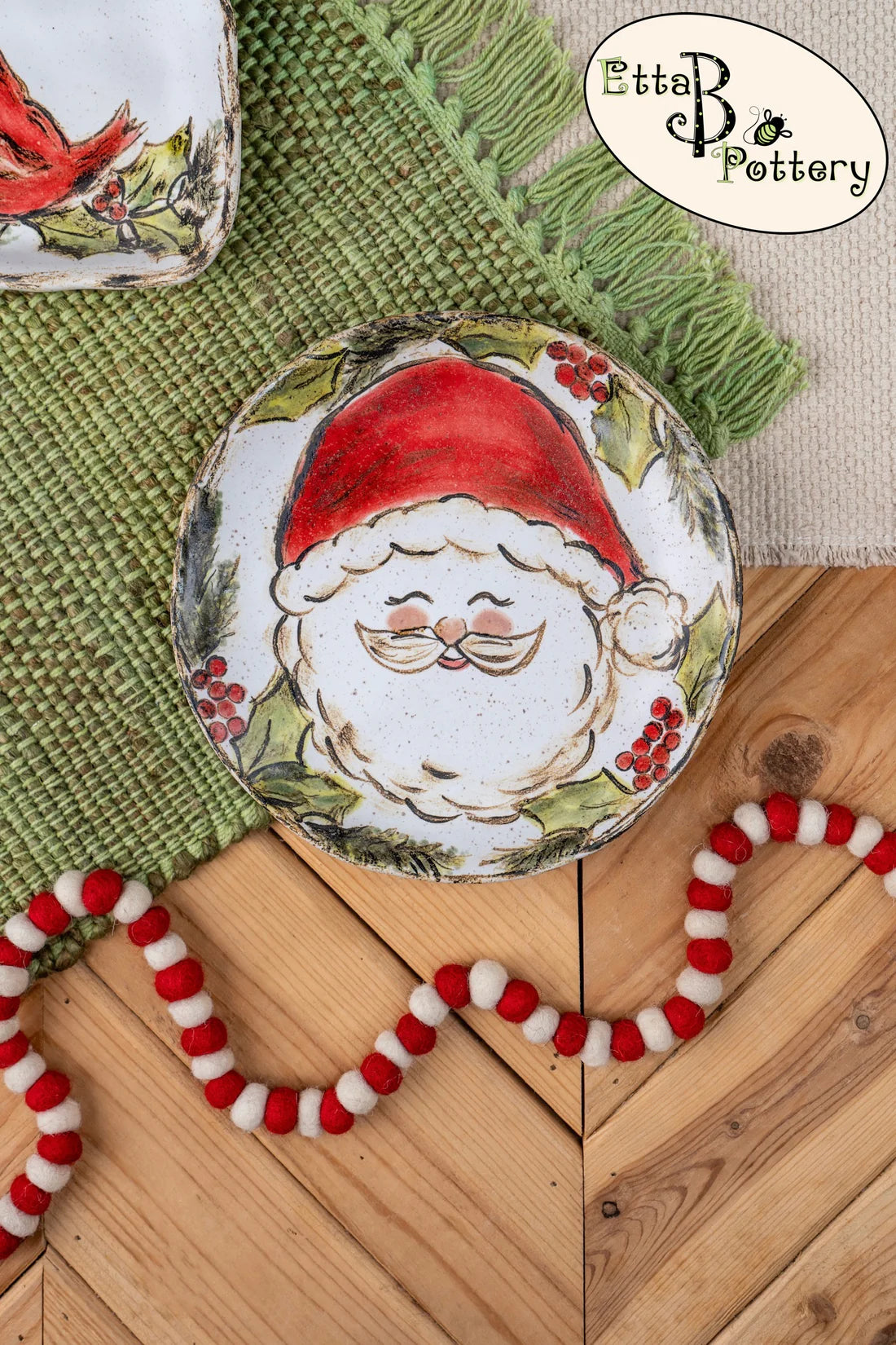 EB Santa Garland Plate
