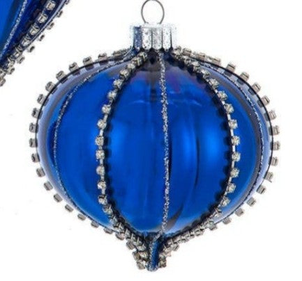 Blue Gems Ornament- BALL, ONION, FINIAL