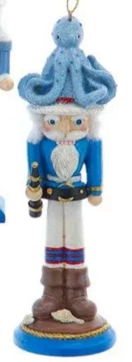 Hollywood Nautical Nutcracker Ornament- OCTOPUS