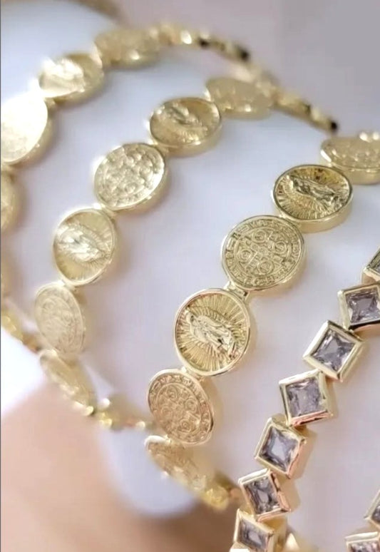 Mari Ellen Coin Cuff Bracelet