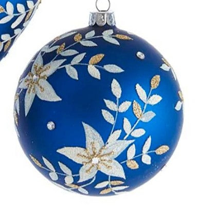 4"Indigo Blue Ornament- BALL/ONION/FINIAL