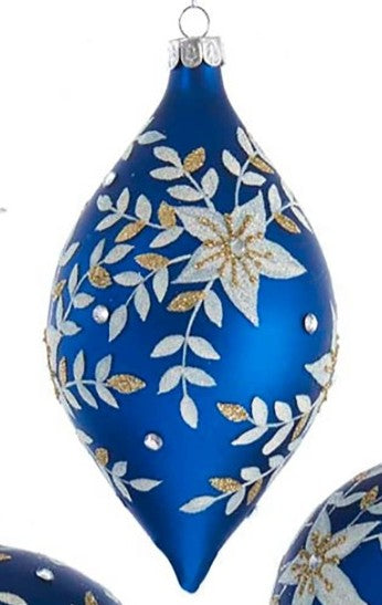 4"Indigo Blue Ornament- BALL/ONION/FINIAL